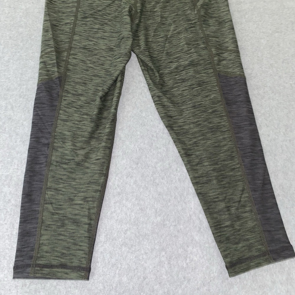 prAna Leggings Women's Small Green Black Colorblock Stretch Active Yoga Pants - Picture 12 of 14